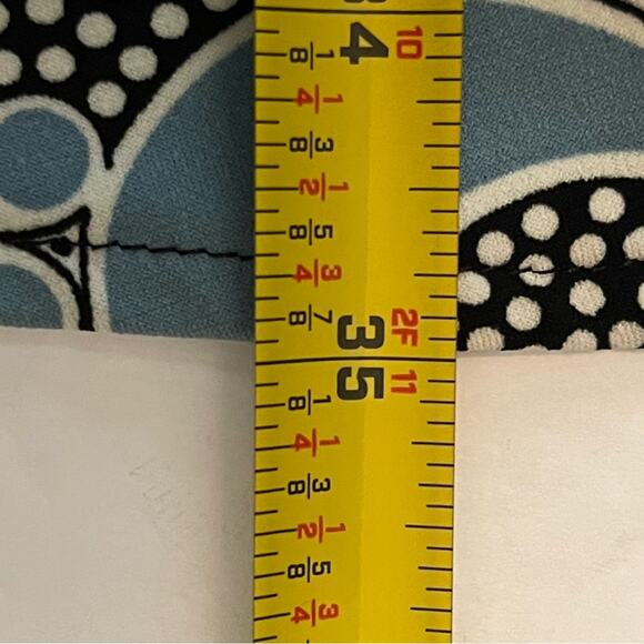 Maggy London Teal White Babydoll Floral Print Feminine Dress NWOT Size 4P - Picture 11 of 11